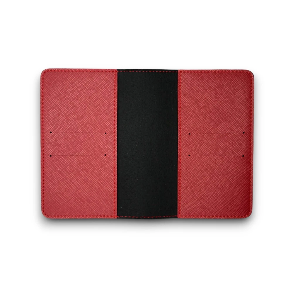 Personalizowane rtui na paszport z przypinkami wiśniowe.webp