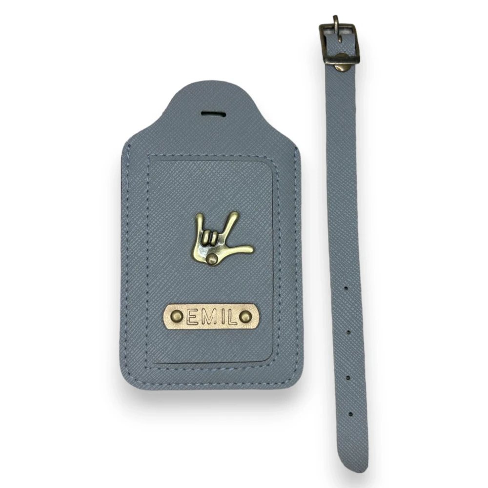 personalizowana zawieszka do bagażu szara.webp