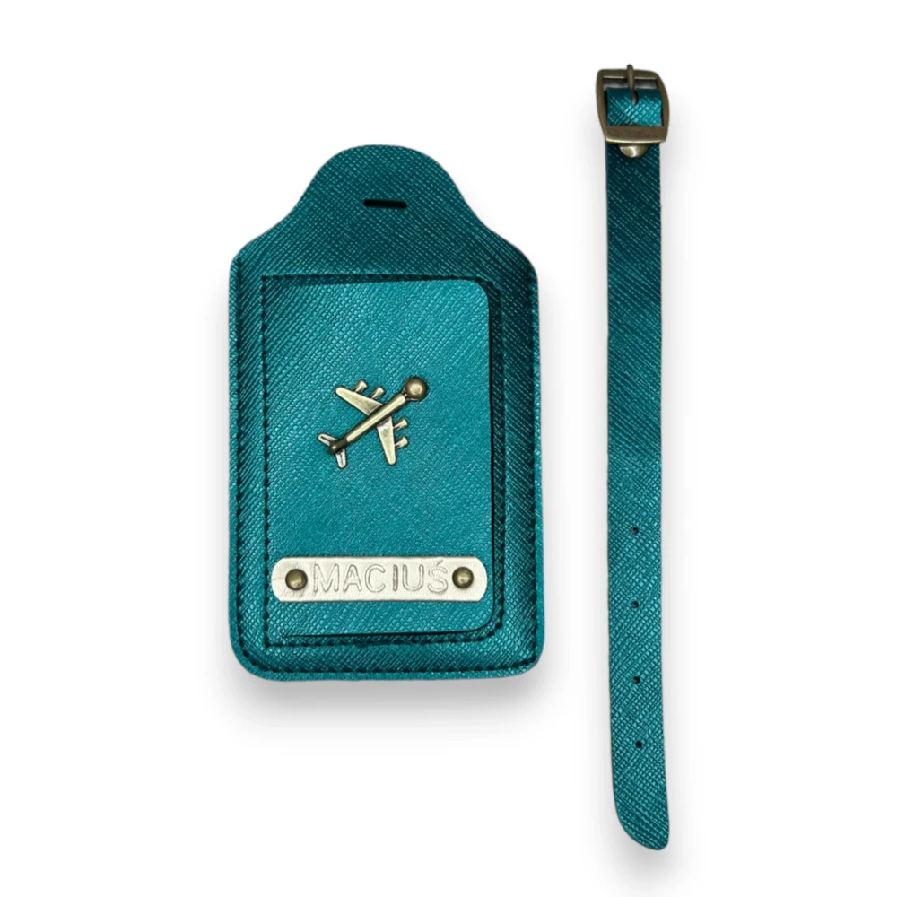 personalizowana zaiweszka do bagażu szmaragdowa (2).webp