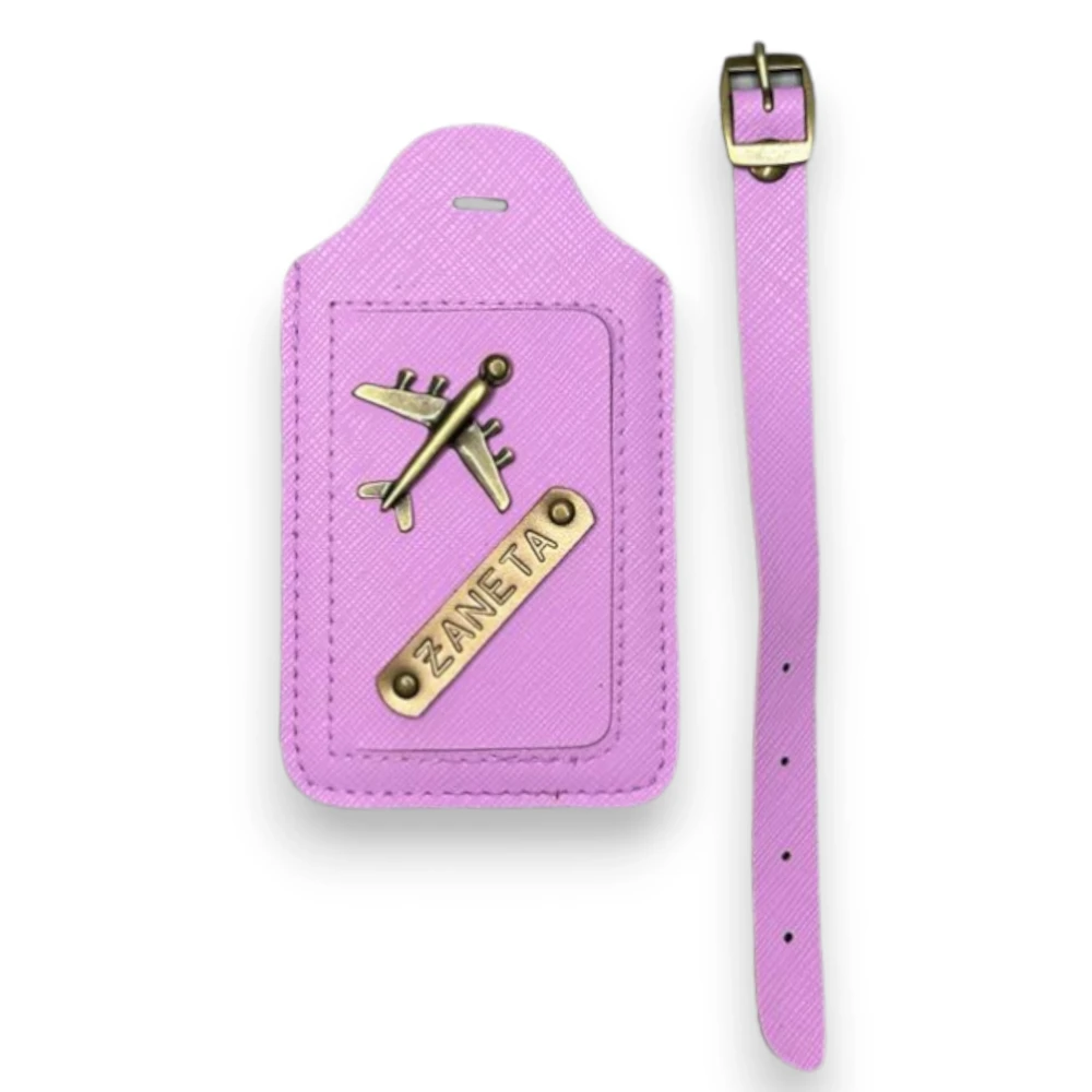 personalizwana zawieszka do bagażu identyfikator do walizki liliowy prezent dla podróżnika (2).webp