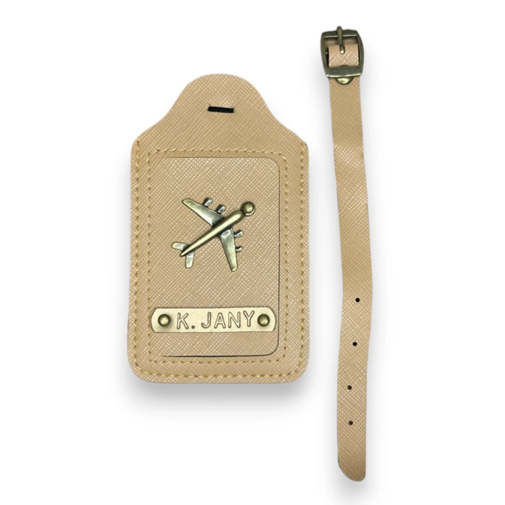 personalizowana zawieszka do bagażu jasny brąz.webp