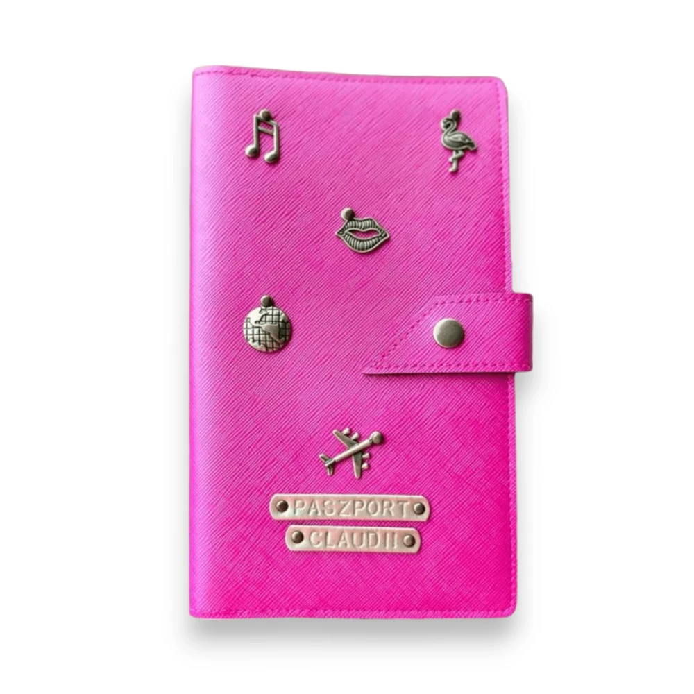 spersonalizowane etui na paszport dla par różowe (3).webp
