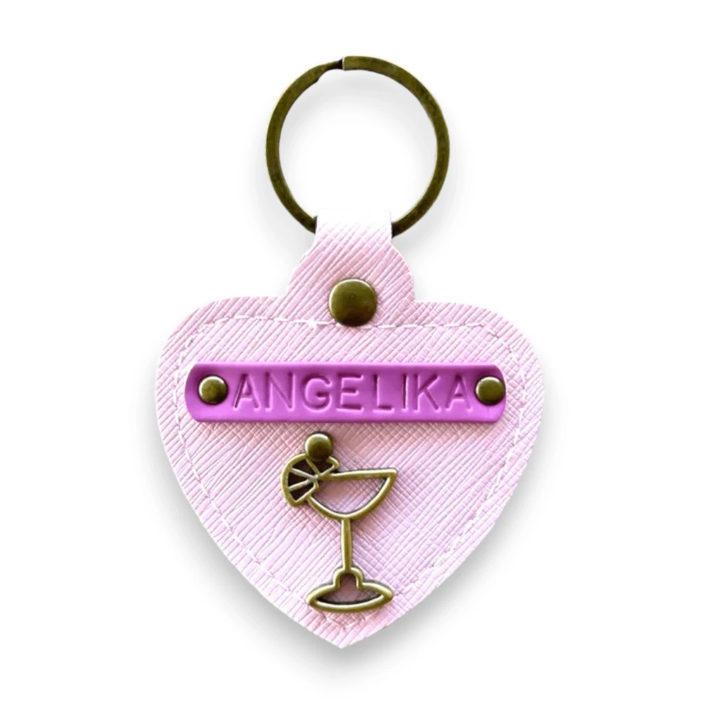 PERSONALIZOWANY BRELOK SERCE  PUDROWY RÓŻ.webp