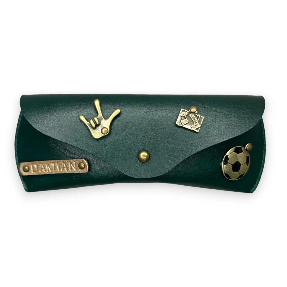 Etui na okulary - BUTELKOWA ZIELEŃ