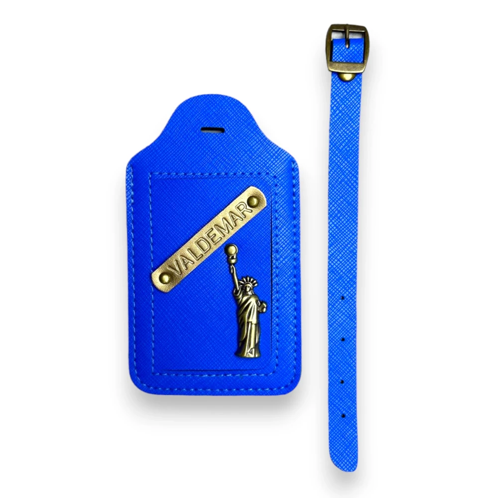 zawieszka do bagażu - niebieska.webp