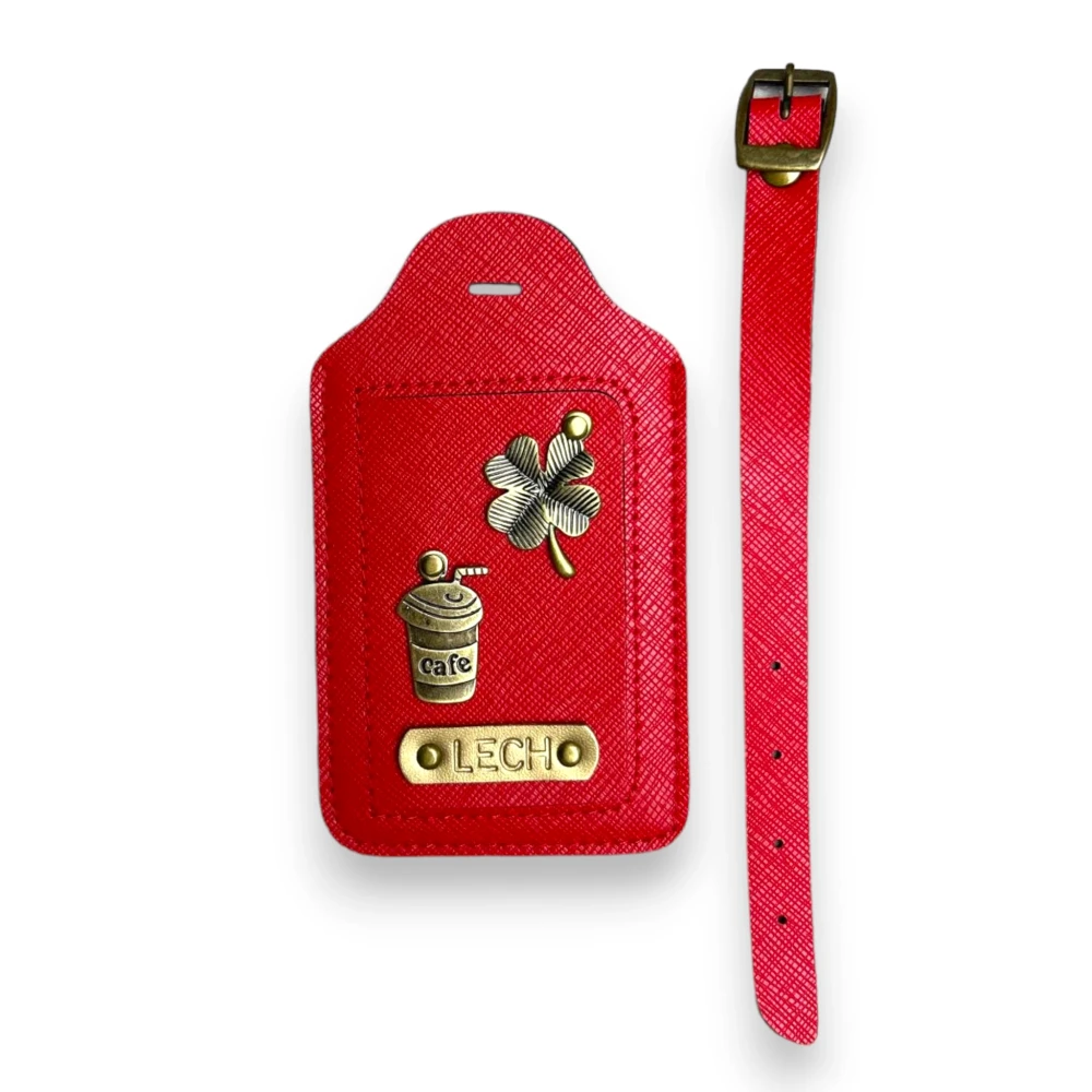 zawieszka do bagażu - czerwona