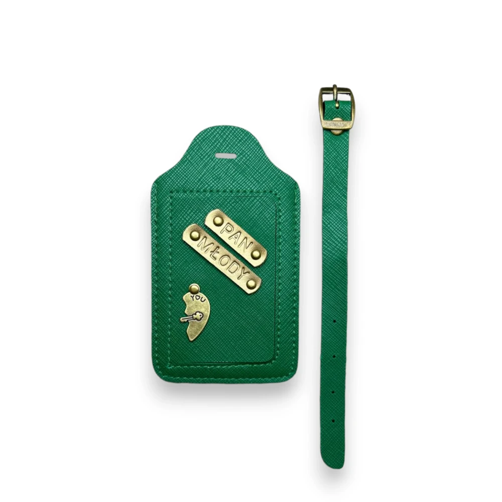 zawieszka do bagażu - ciemna zieleń.webp