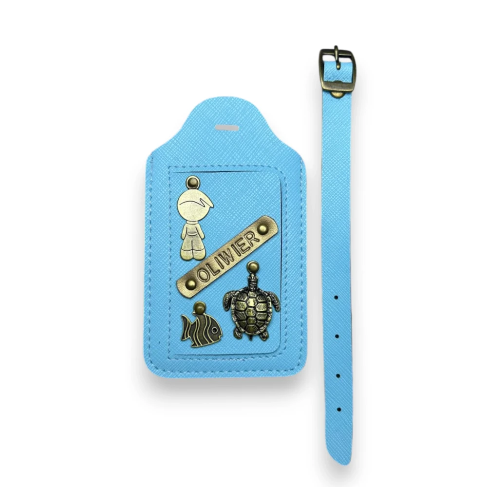 zawieszka do bagażu - turkusowa.webp