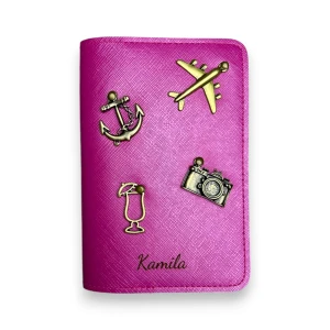 Etui na paszport - RÓŻÓWE