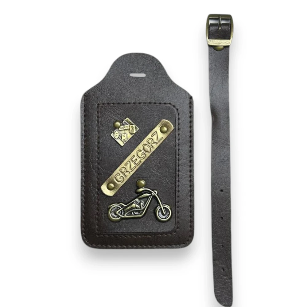 Zawieszka do bagażu- CZEKOLADOWA