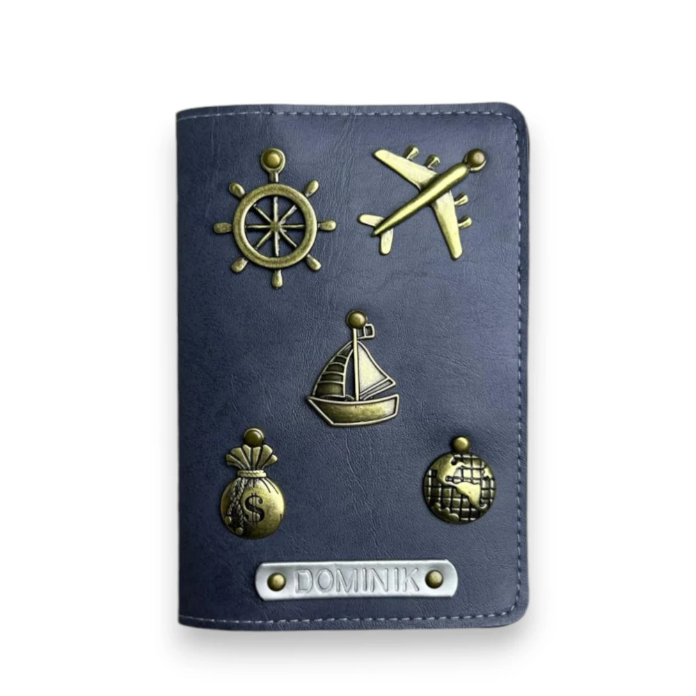 Etui na paszport - STALOWE