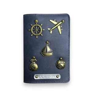 Etui na paszport - STALOWE