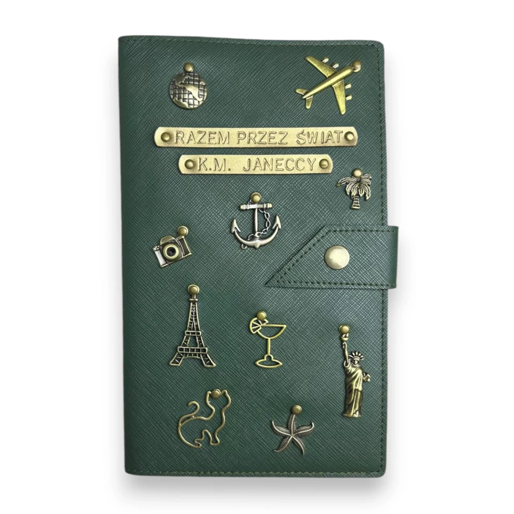 personalizowane etui na 2 paszporty - khaki.webp