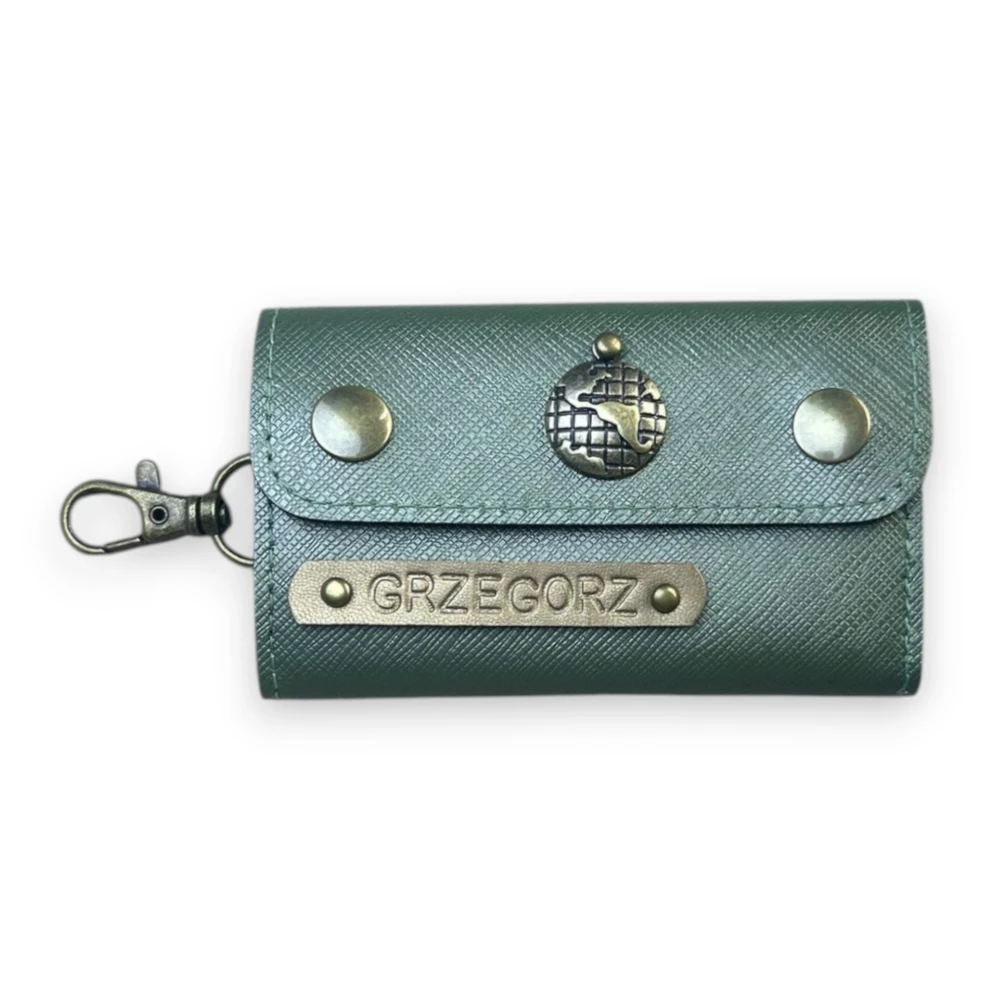 Etui na klucze - OLIWKOWE