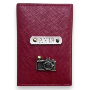 Etui na dowód osobisty - Wiśniowe