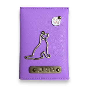 Etui na dowód osobisty - Liliowe