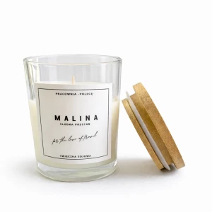 MALINA -  świeczka sojowa z samolotem