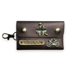 Etui na klucze - KARMELOWE