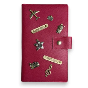 Etui na 6 paszportów - WIŚNIOWE