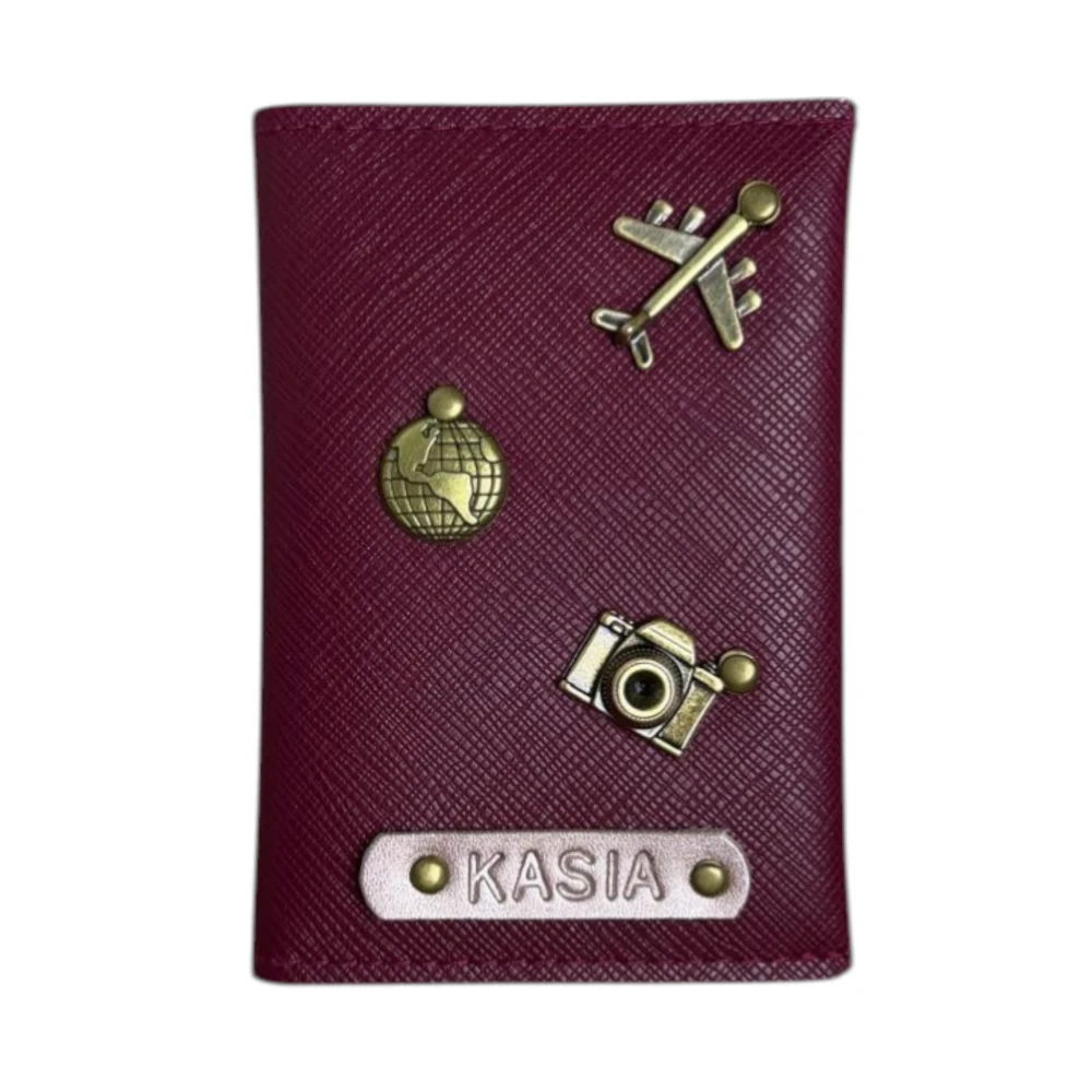 Etui na dowód osobisty - BURGUNDOWE