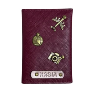 Etui na dowód osobisty - BURGUNDOWE