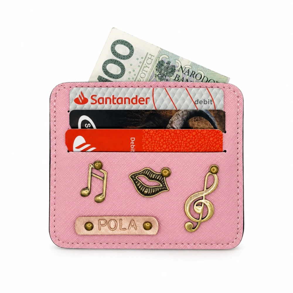 Personalizowane etui na karty - PUDROWY RÓŻ.webp