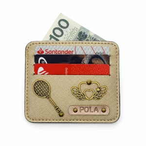 Personalizowane etui na karty - ZŁOTE