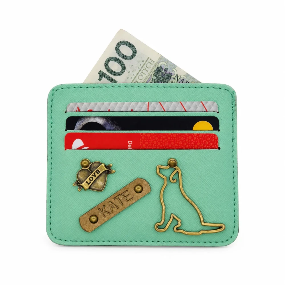 Personalizowane etui na karty - MIĘTOWE.webp