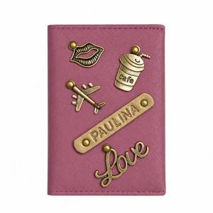Etui na dowód osobisty - BRUDNY RÓŻ